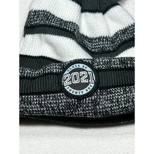 Class of 2021 Beanie Hat Graduation Winter Cap Green White Grey Black